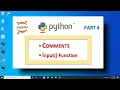 Python Part 4 Comments and input function CBSE Computer Science and IP