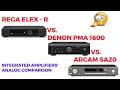 Lagu Rega Elex-R vs Denon PMA1600 vs Arcam SA20 | Analog comparison