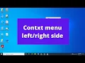 How to change the context menu position from left to right in Windows