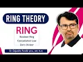 Ring Theory Zero Divisors Boolean Ring Cancellation Law Example Definitions