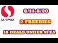 FREEBIES DEALS UNDER 1 EACH AT SAFEWAY OR ACME -