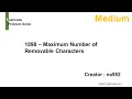 LeetCode Medium 1898 Maximum Number of Removable Characters