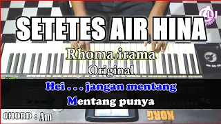 Download SETETES AIR HINA - Rhoma irama | Karaoke Dangdut Korg Pa3x (Chord\u0026Lirik) Nada Cowok MP3