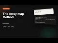 The Array map Method JavaScript Array Tutorial