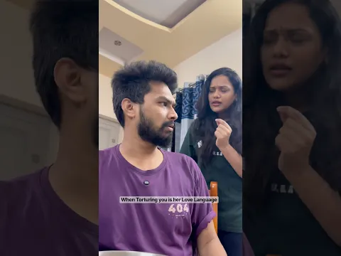 When Torturing you is her Love Language ! #comedy #funny #anirudhnarayanam #viral #couple