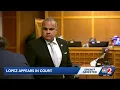 Former Osceola County Sheriff Marcos Lopez appears in court for first time since bonding out of jail