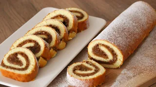 İsviçre rulo kek nasıl yapılır / Temel rulo kek tarifi / Kolay rulo kek. 