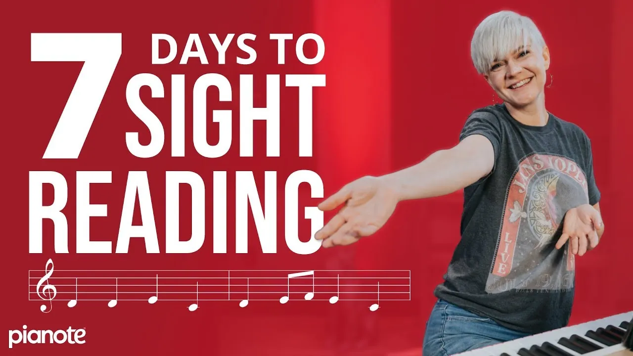 Outline Video Read Music in 7 Days 🎼🎵 (Beginner Piano Lesson with Downloads)