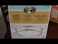 Hampton Bay Flaxmere Flush Mount Brushed Nickel Lamp Installation and Review