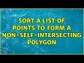 Sort a list of points to form a non-self-intersecting polygon