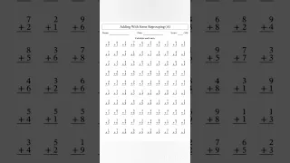 2 minute addition drill
