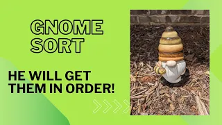 Watch Your Gnome Go With Gnome Sort