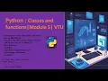 Lecture 32 Module 5 Classes Functions Pure functions Modifier BPLCK105B BPLCK205B