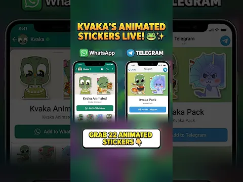 🐸💜 Get Kvaka Stickers!