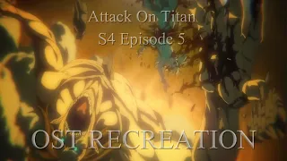 Attack On Titan S4 Ep 5 Declaration Of War Eren S Transformation OST 2VOLT OST Recreation 