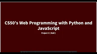 CS50 s Web Programming with Python and JavaScript Project 3 Mail
