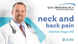 Neck and Back Pain - Dr Eager
