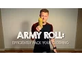 How to Pack your Clothing Efficiently - Army Roll Method
