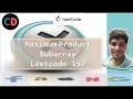 Maximum Product Subarray Leetcode 152 Live coding session O n linear time solution