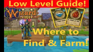 Wizard101 Where to find Ore and Diamond Farming Location for Level 15 and up