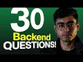 Solve 30 Backend Questions with me in 2 hrs Master Backend Interviews