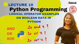 Logical operator examples on Boolean data type