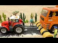 Download Lagu Truk sampah mainan, traktor, dan derek penyelamat - Roda mobil polisi mainan