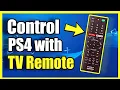 How to Control PS4 With TV Remote and Turn On PS4 without Controller MI-CEC