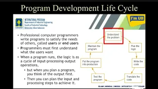 Program Development Life Cycle Part 1