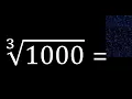 Cube root of 1000