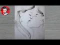 How to draw a kissing Lips Drawing for kiss Step by step Easy Drawing
