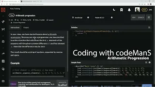 Codewars 7 kyu Arithmetic Progression JavaScript