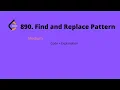 890 Find and Replace Pattern Leetcode Leetcode 890