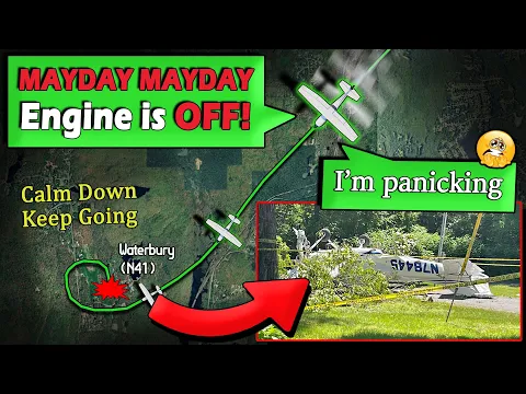 Download MP3 Student Pilot SOLO has ENGINE FAILURE | Crashed and Survived near Waterbury, CT