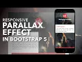 Bootstrap 5 Parallax Scrolling Effect Pure CSS No Javascript