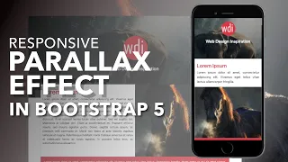 Bootstrap 5 Parallax Scrolling Effect Pure CSS No Javascript