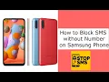 How to Block SMS without Number on Samsung Phone