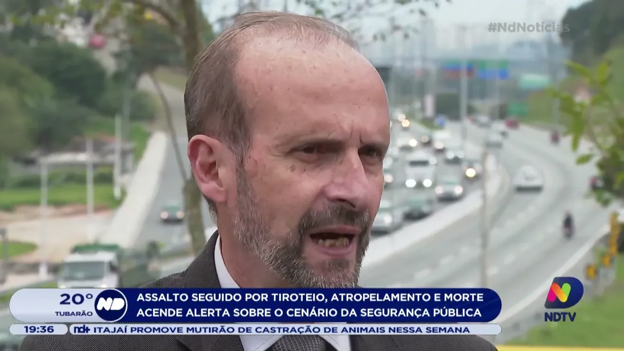 Assalto seguido de tiroteio, atropelamento e morte acende alerta sobre a segurança pública em SC