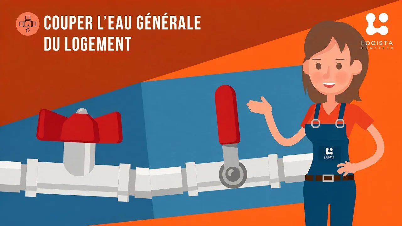 Couper l'eau générale du logement (fuite)