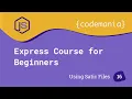 Express Course for Beginners 16 - Using Static Files in Express