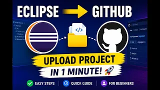 HOW TO UPLOAD ECLIPSE PROJECT TO GITHUB in easy way in telugu
