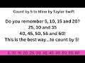 Lagu Count by 5 to Mine by Taylor Swift