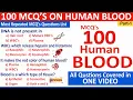 100 Most Important Blood mcqs Blood MCQs physiology blood bank mcqs with answers