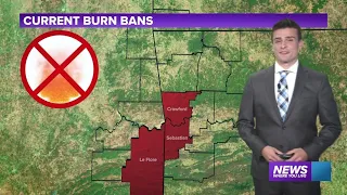Burn bans are now in effect for parts of Oklahoma and Arkansas