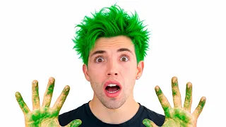 Me pinté el pelo de VERDE