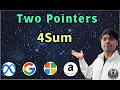 LeetCode 18 4Sum Python Solution Explained Two-Pointer Hashing AlgoYogi