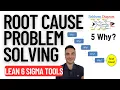 Root Cause Problem Solving Fishbone Analysis and 5 Whys Lean Six Sigma Tools