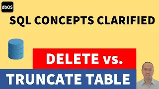 DELETE vs TRUNCATE Table in SQL DELETE and TRUNCATE Table