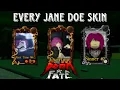 Playing With Every JANE DOE SKIN IN DOOM BY FATE ROBLOX