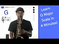 G Major Scale on Alto Saxophone Bb Concert